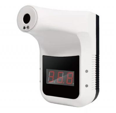 Wall-mounted thermometer